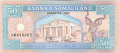 Somaliland Republic 50 Somaliland Shillings, 1996